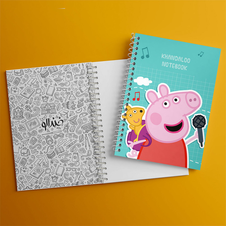 دفتر نقاشی 50 برگ خندالو طرح انیمیشن پپا پیگ (Peppa Pig) کد N9283