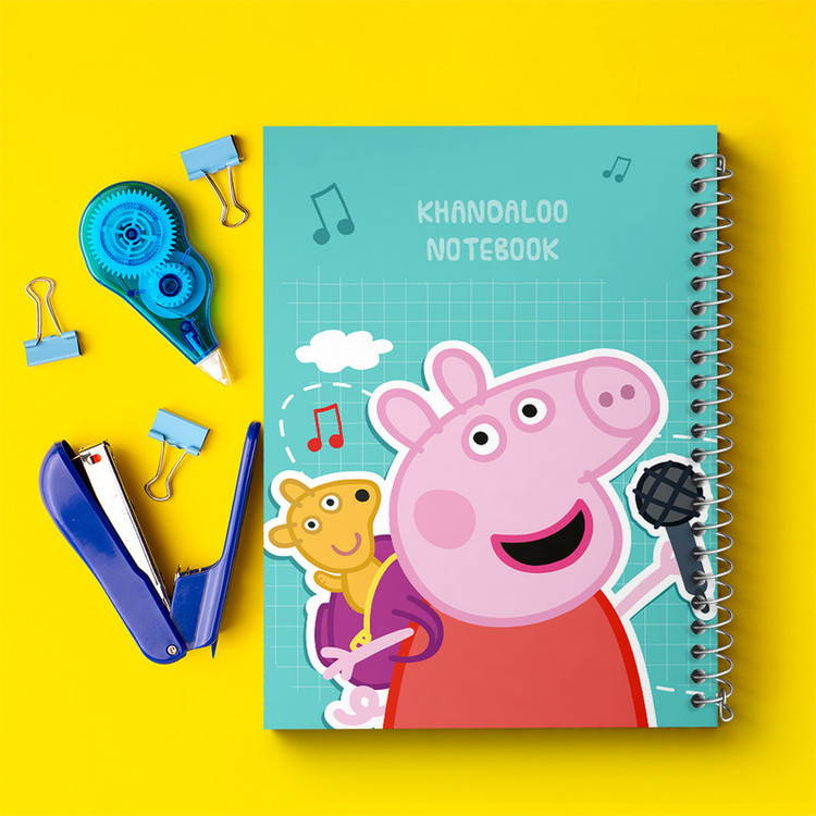 دفتر نقاشی 50 برگ خندالو طرح انیمیشن پپا پیگ (Peppa Pig) کد N9283