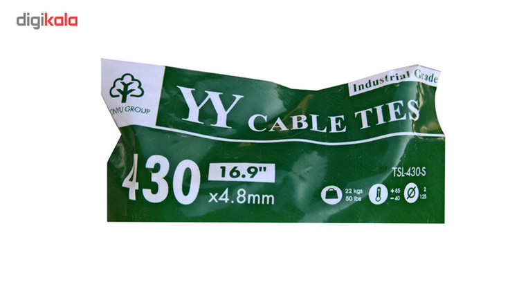 بست کمربندی وای وای مدل TSL-430-S سایز 4.8×430 میلیمتر