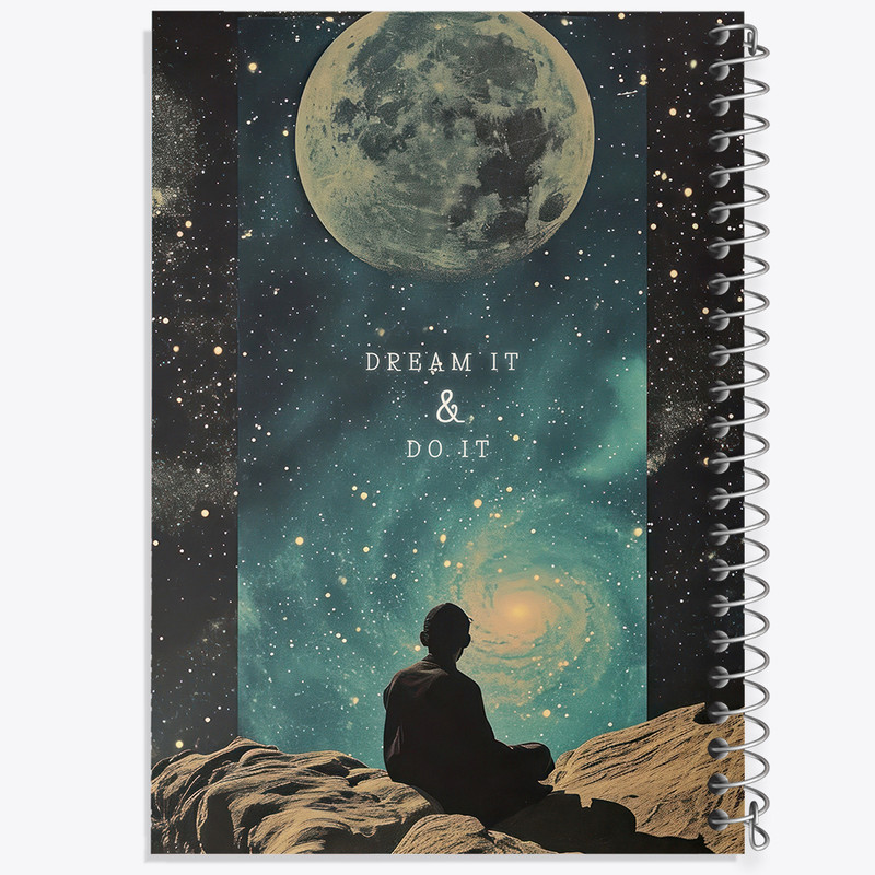دفتر ژورنال نویسی 50 برگ خندالو مدل نقطه ای طرح Dream It And Do It کد N2384