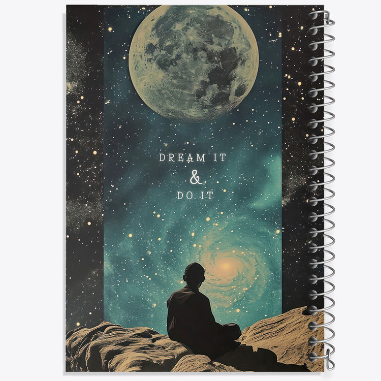 دفتر ژورنال نویسی 50 برگ خندالو مدل نقطه ای طرح Dream It And Do It کد N2384