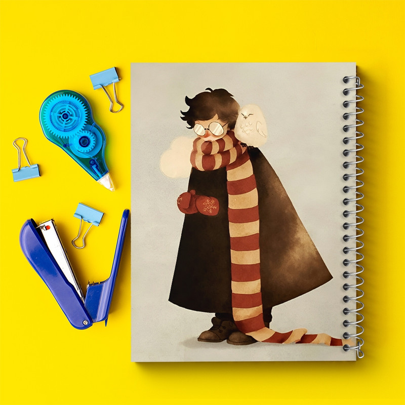 دفتر طراحی 50 برگ خندالو طرح هری پاتر (Harry Potter) کد F8653