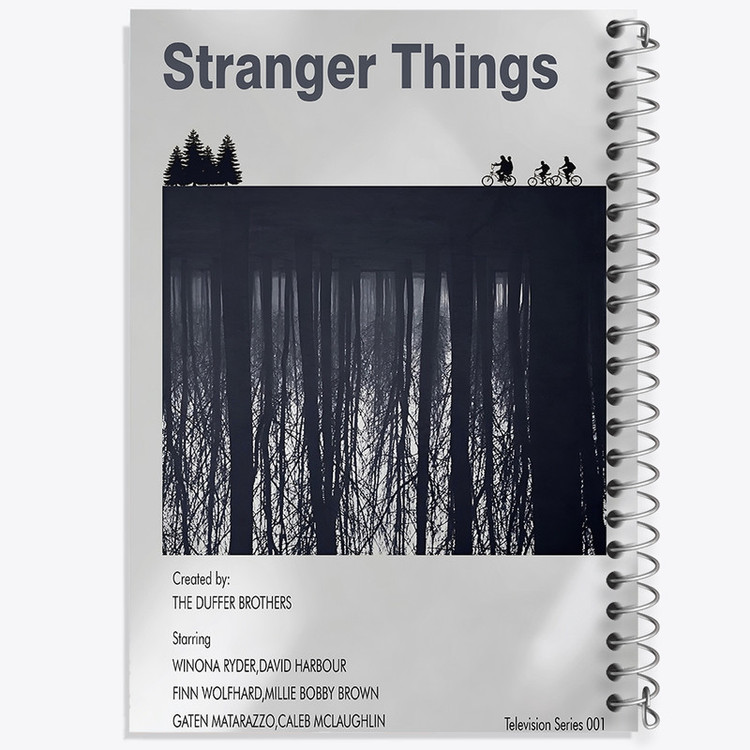 دفتر طراحی 50 برگ خندالو طرح استرنجر تینگز (Stranger Things) کد F13864