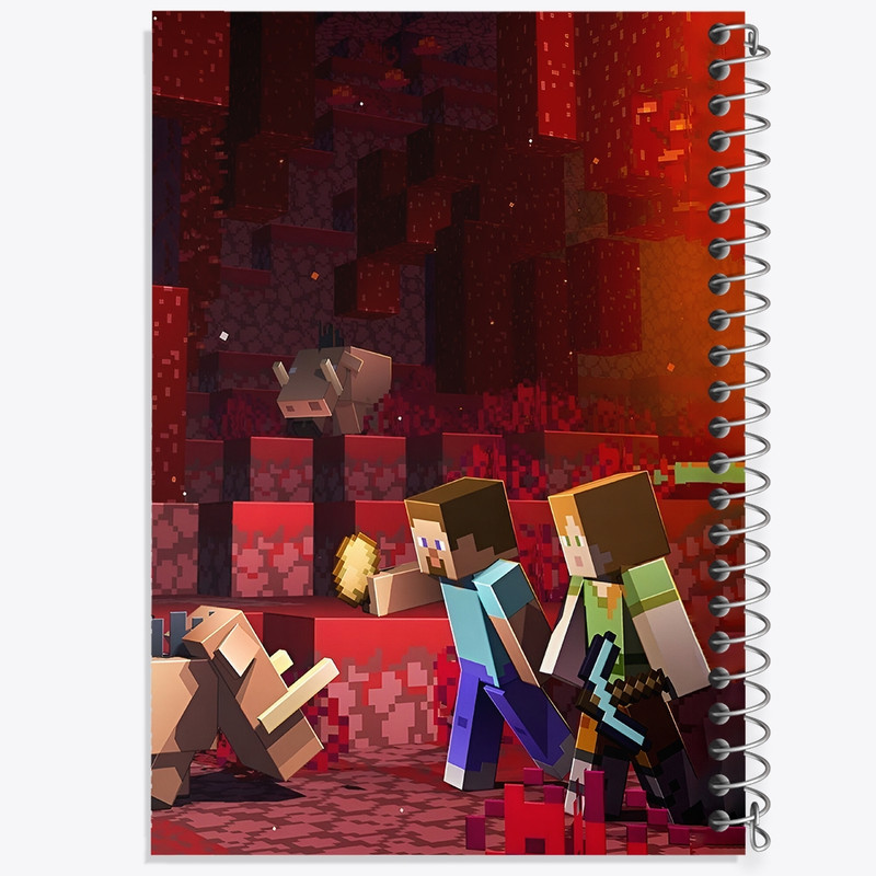 دفتر طراحی 50 برگ خندالو طرح ماینکرافت (Minecraft) کد F3509