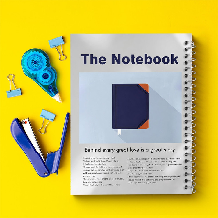 دفتر طراحی 50 برگ خندالو طرح دفترچه خاطرات (The Notebook) کد F13822