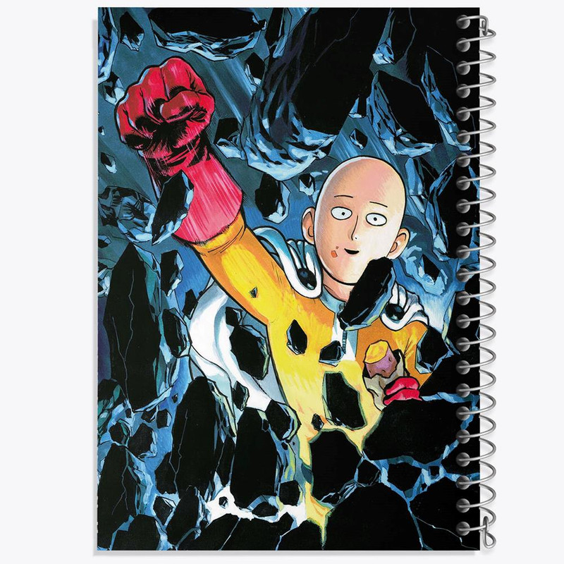 دفتر بولت ژورنال 50 برگ خندالو طرح سایتاما انیمه مرد تک مشتی One Punch Man کد 10528