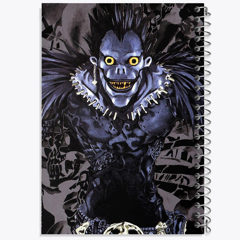 دفتر بولت ژورنال 50 برگ خندالو طرح ریوک انیمه دفترچه مرگ Death Note کد 11286