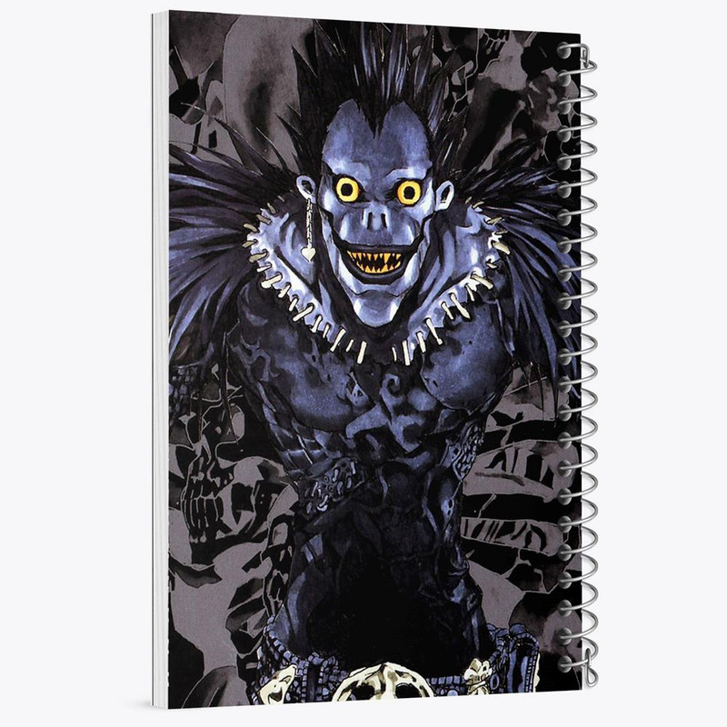 دفتر بولت ژورنال 50 برگ خندالو طرح ریوک انیمه دفترچه مرگ Death Note کد 11286