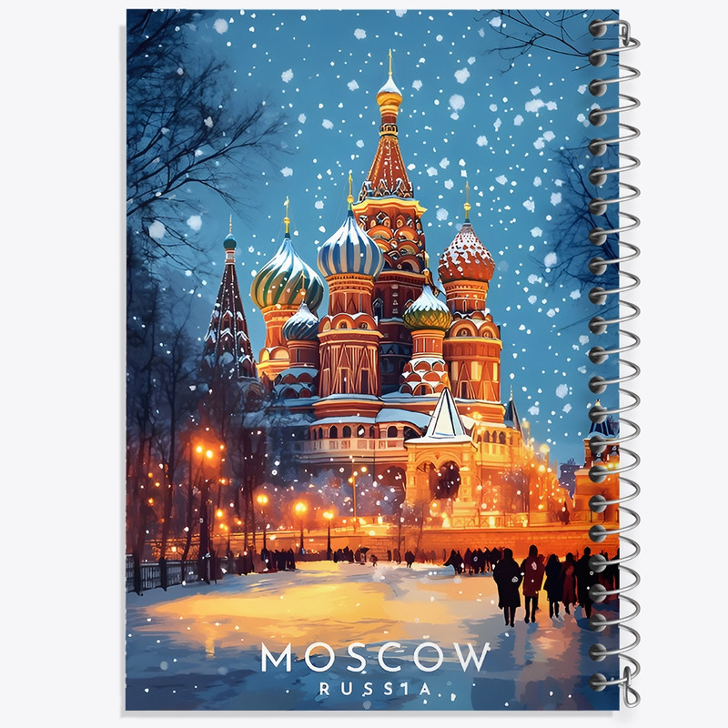 دفتر طراحی 50 برگ خندالو طرح مسکو (Moscow) کد F12895