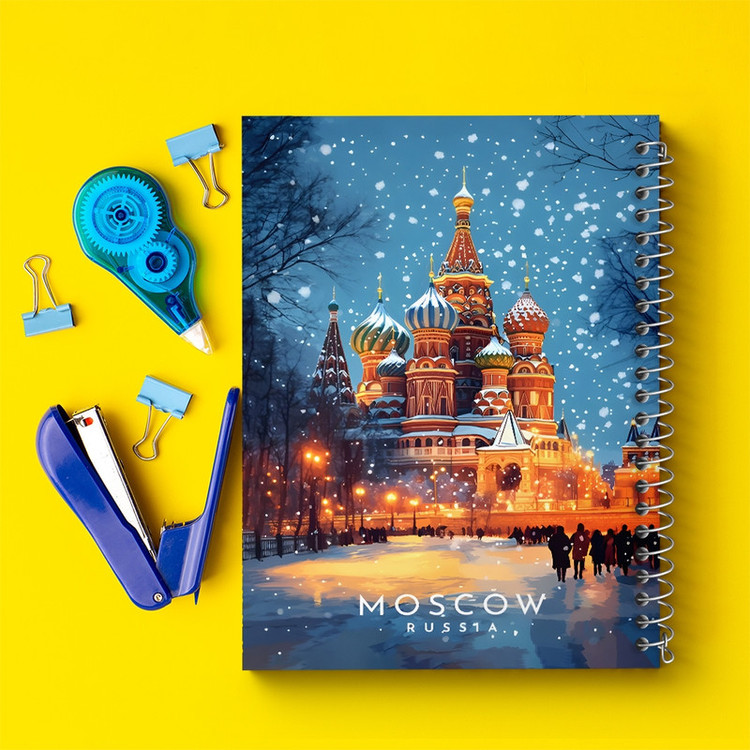 دفتر طراحی 50 برگ خندالو طرح مسکو (Moscow) کد F12895