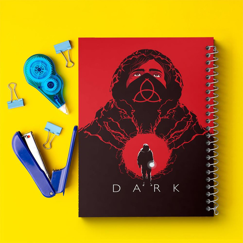 دفتر بولت ژورنال 50 برگ خندالو طرح سریال دارک Dark کد 10179