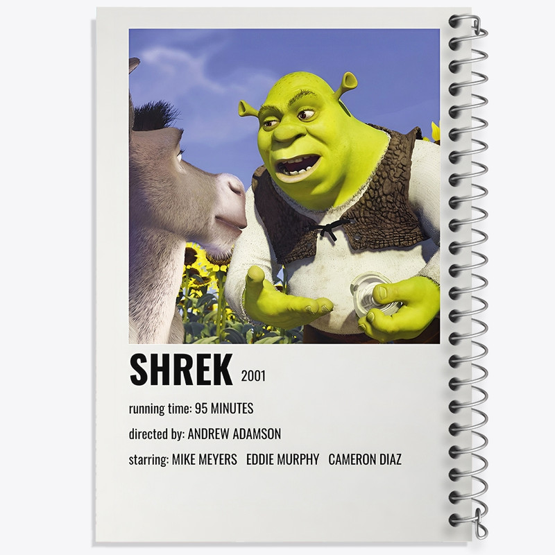 دفتر طراحی 50 برگ خندالو طرح شرک (Shrek) کد F13230