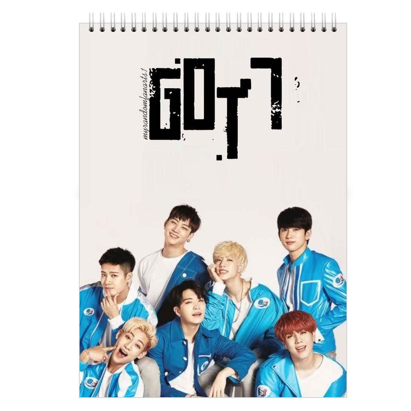 دفتر یادداشت بادکنک آبی مدل Got7 کد G3