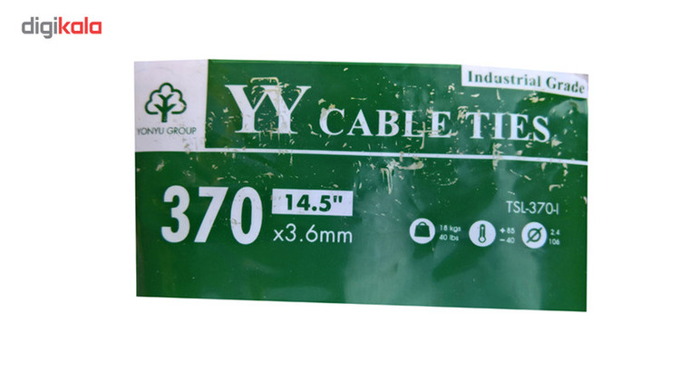 بست کمربندی وای وای مدل TSL-370-I سایز 3.6×370 میلیمتر