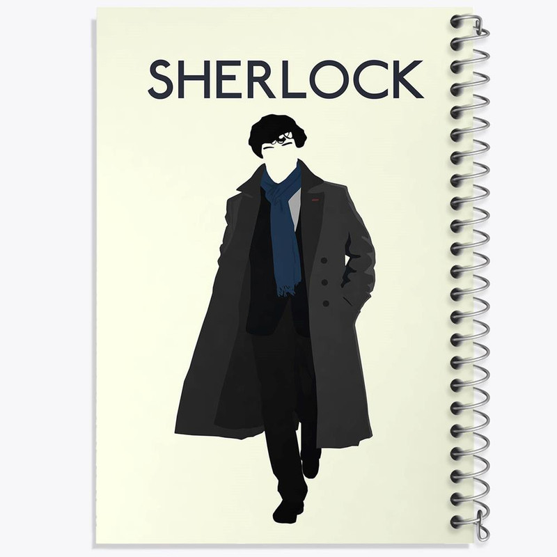دفتر بولت ژورنال 50 برگ خندالو طرح شرلوک هولمز Sherlock Holmes کد 10162