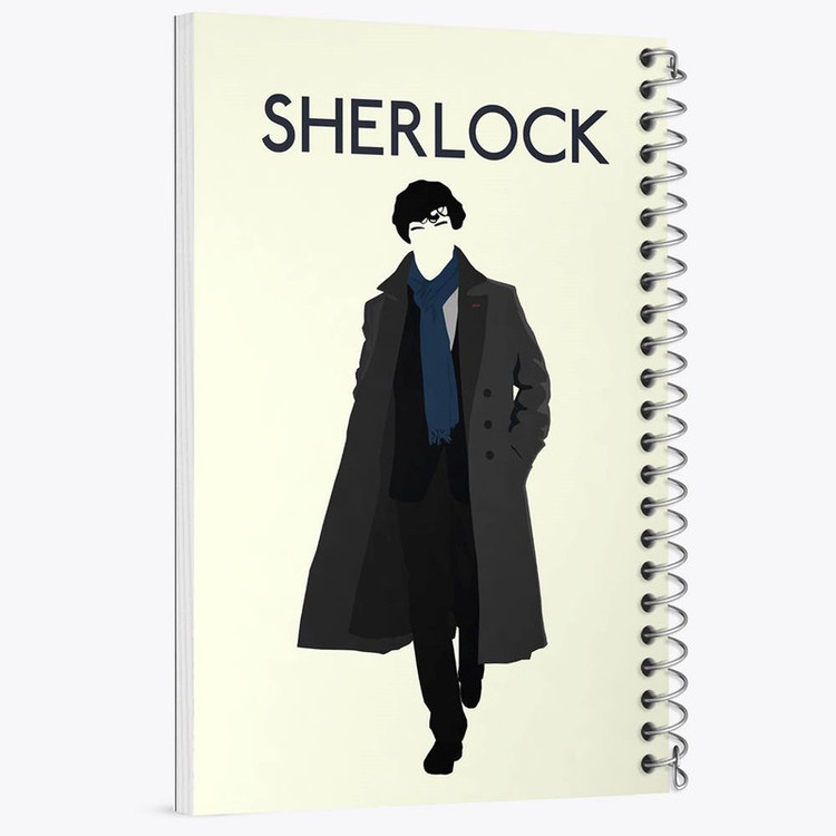 دفتر بولت ژورنال 50 برگ خندالو طرح شرلوک هولمز Sherlock Holmes کد 10162