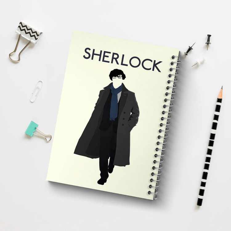 دفتر بولت ژورنال 50 برگ خندالو طرح شرلوک هولمز Sherlock Holmes کد 10162