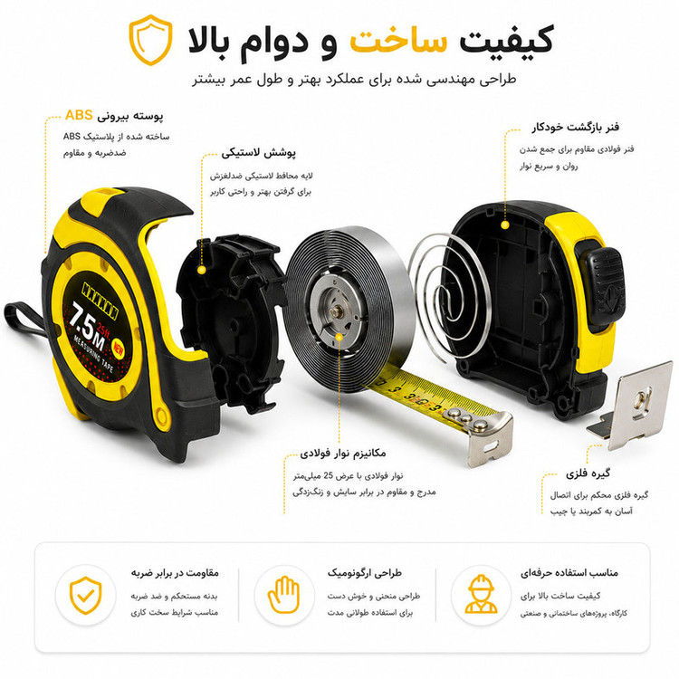 متر ۷.۵ متری مدل MT 7.5M