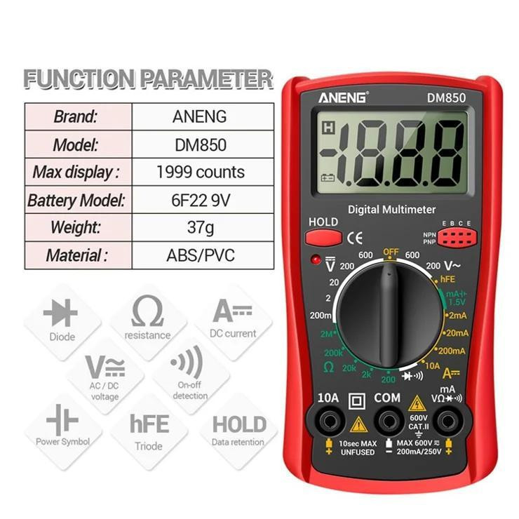 مولتی متر دیجیتال آننگ مدل DM850