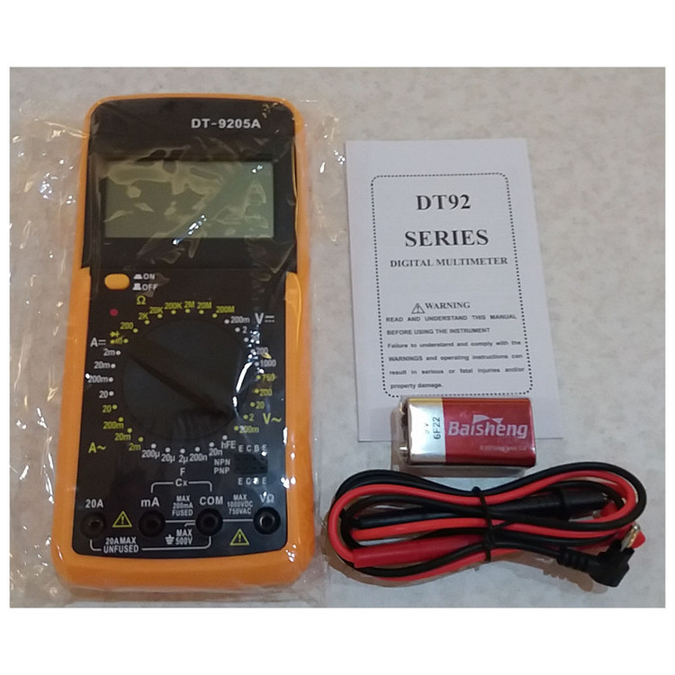 مولتی متر دیجیتال مدل DT9205A