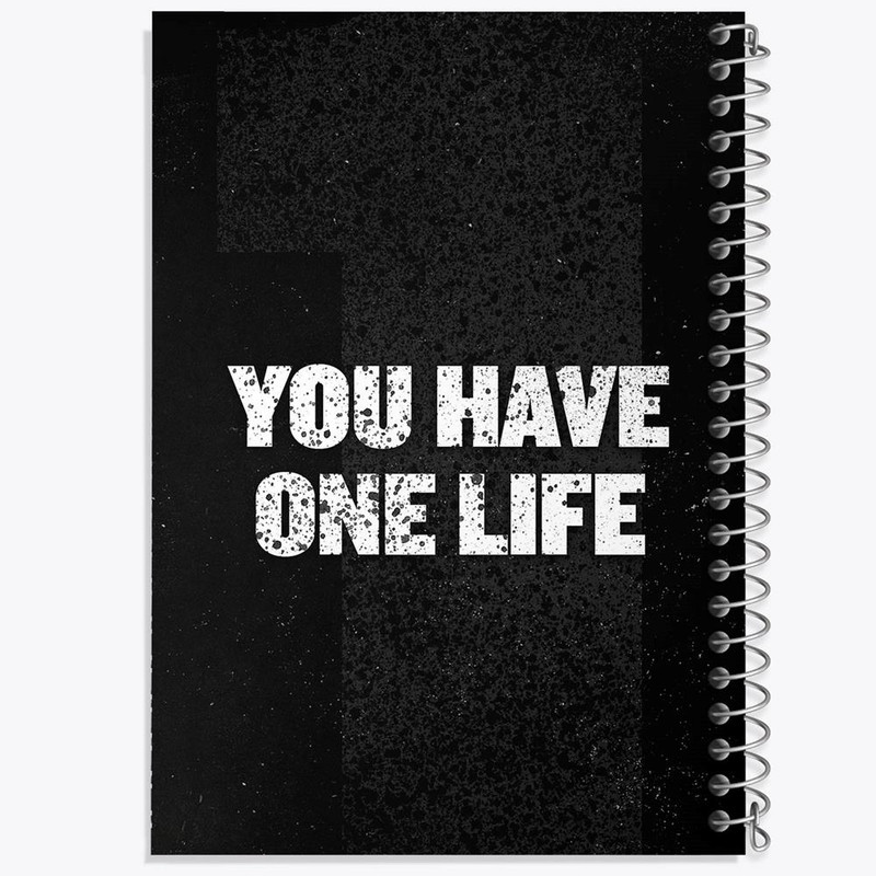 دفتر بولت ژورنال 50 برگ خندالو طرح You Have One Life کد 10039