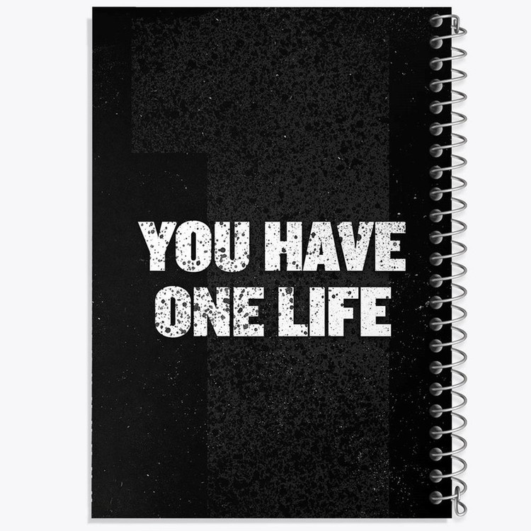دفتر بولت ژورنال 50 برگ خندالو طرح You Have One Life کد 10039