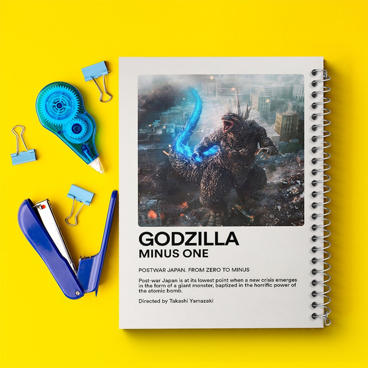 دفتر طراحی 50 برگ خندالو طرح گودزیلا (Godzilla Minus One) کد F13420