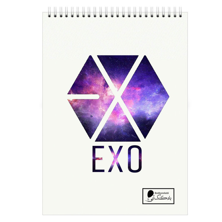 دفتر یادداشت بادکنک آبی مدل EXO کد E5