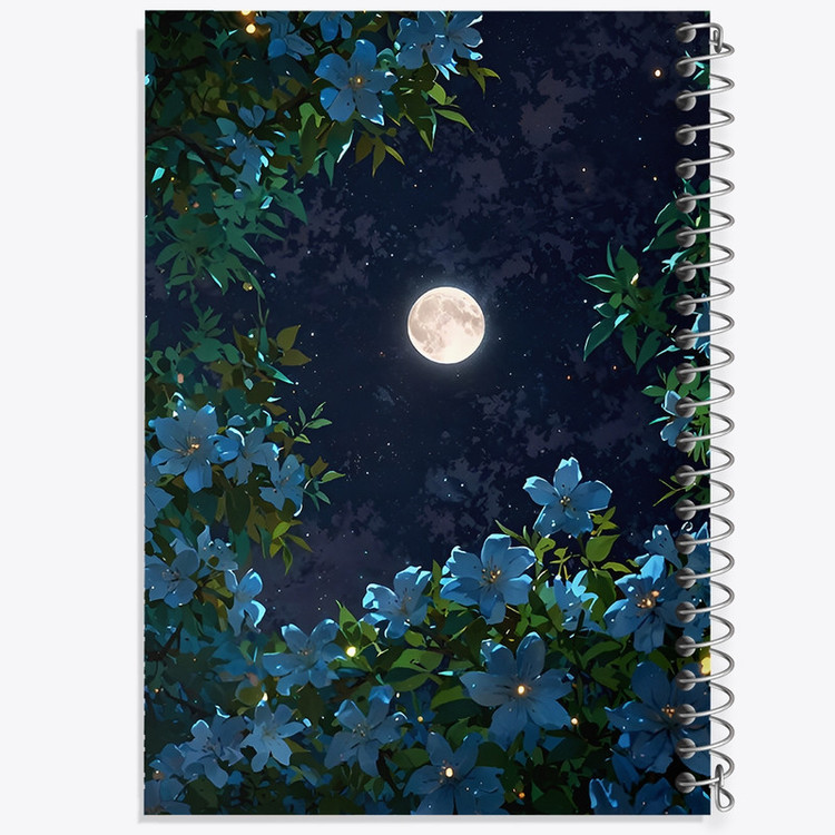 دفتر طراحی 50 برگ خندالو طرح ماه (Moon) کد F9177