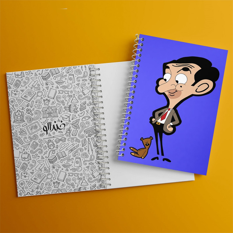 دفتر طراحی 50 برگ خندالو طرح مستر بین Mr Bean کد 10652