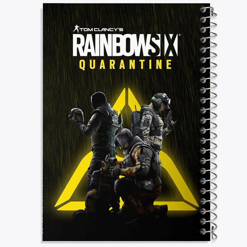 دفتر بولت ژورنال 50 برگ خندالو طرح رینبو سیکس Rainbow Six کد 10323