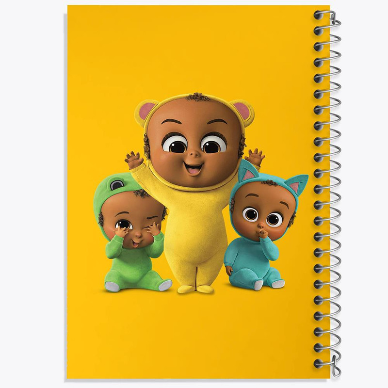 دفتر بولت ژورنال 50 برگ خندالو طرح بچه رئیس Boss Baby کد 10331