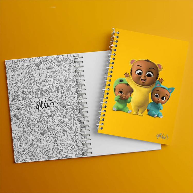 دفتر بولت ژورنال 50 برگ خندالو طرح بچه رئیس Boss Baby کد 10331