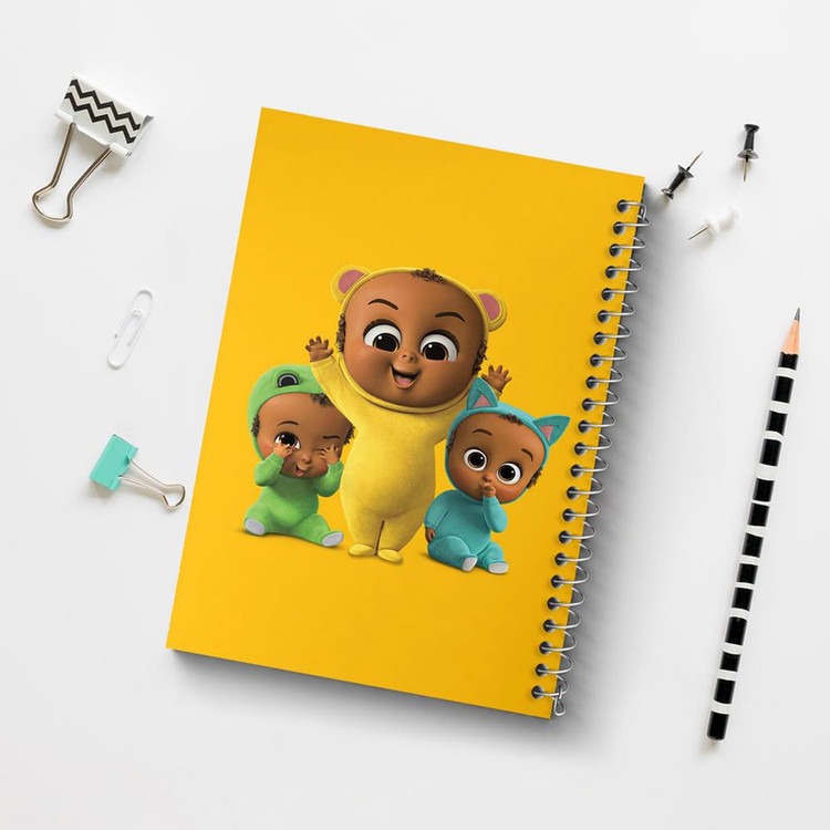 دفتر بولت ژورنال 50 برگ خندالو طرح بچه رئیس Boss Baby کد 10331