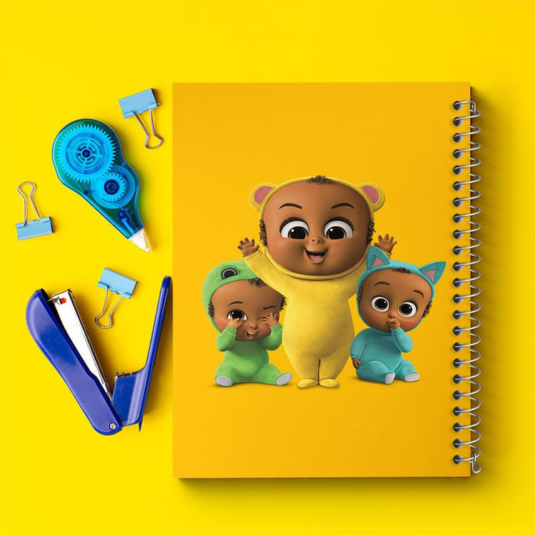 دفتر بولت ژورنال 50 برگ خندالو طرح بچه رئیس Boss Baby کد 10331