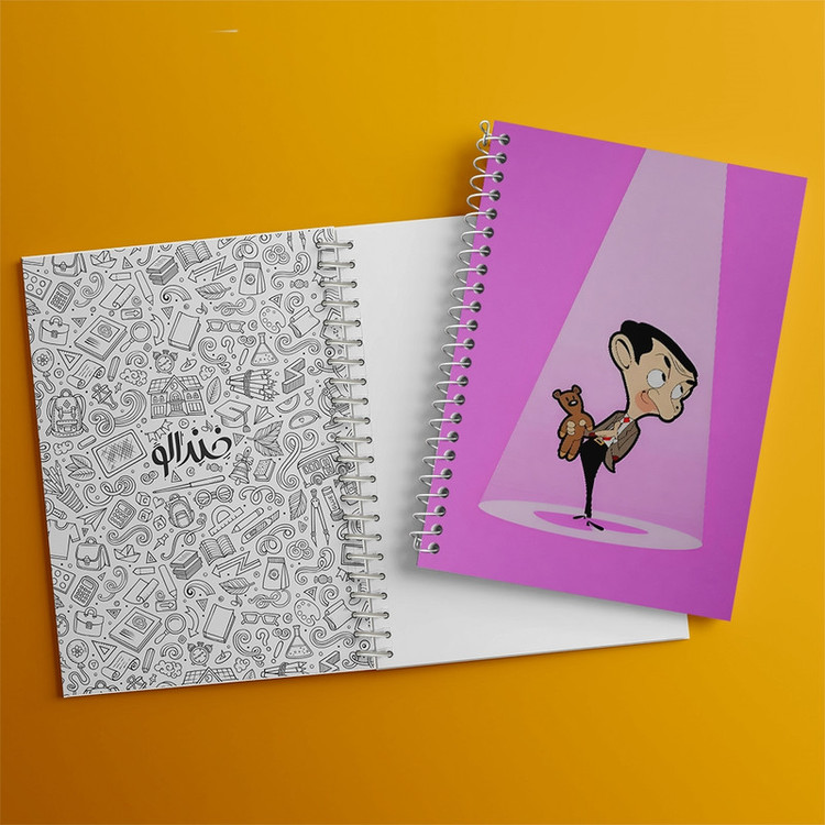 دفتر طراحی 50 برگ خندالو طرح مستر بین (Mr. Bean) کد N4606
