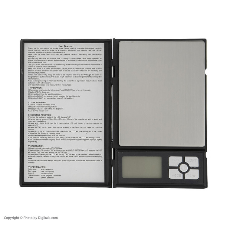ترازو دیجیتال UNI WEIGHT مدل HADID-3