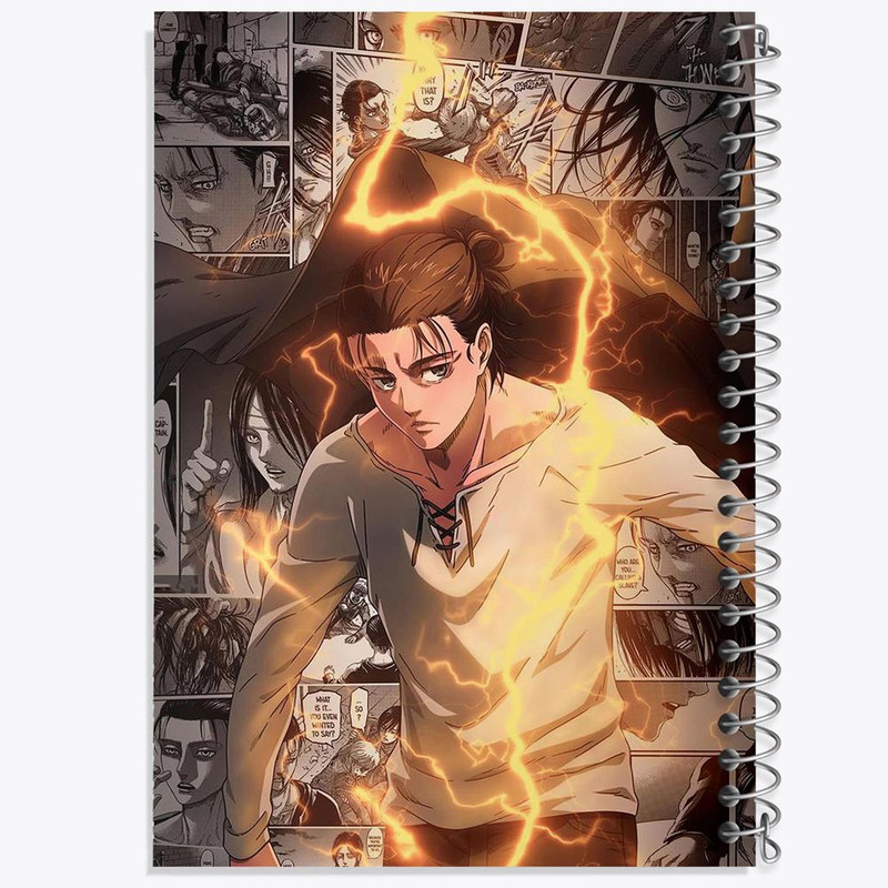 دفتر بولت ژورنال 50 برگ خندالو طرح ارن یگر انیمه اتک آن تایتان Attack on Titan کد 10999