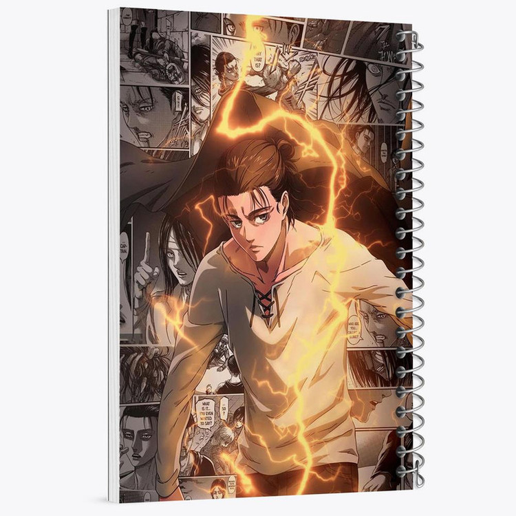دفتر بولت ژورنال 50 برگ خندالو طرح ارن یگر انیمه اتک آن تایتان Attack on Titan کد 10999