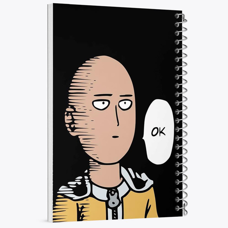دفتر بولت ژورنال 50 برگ خندالو طرح سایتاما انیمه مرد تک مشتی One Punch Man کد 10520