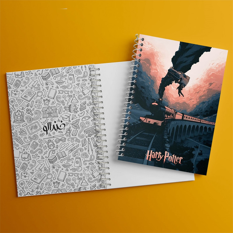 دفتر طراحی 50 برگ خندالو طرح هری پاتر (Harry Potter) کد N3163
