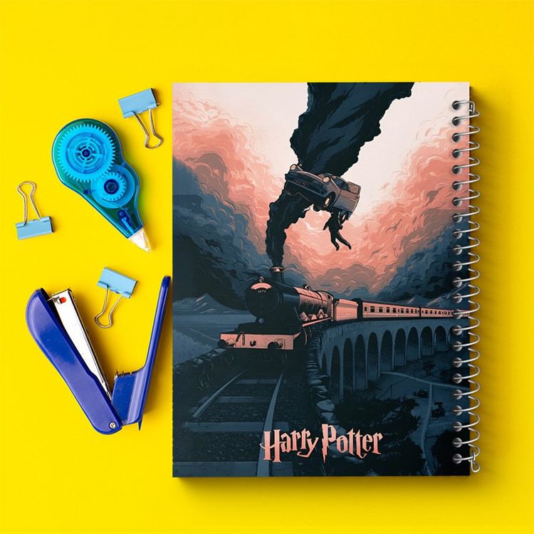 دفتر طراحی 50 برگ خندالو طرح هری پاتر (Harry Potter) کد N3163