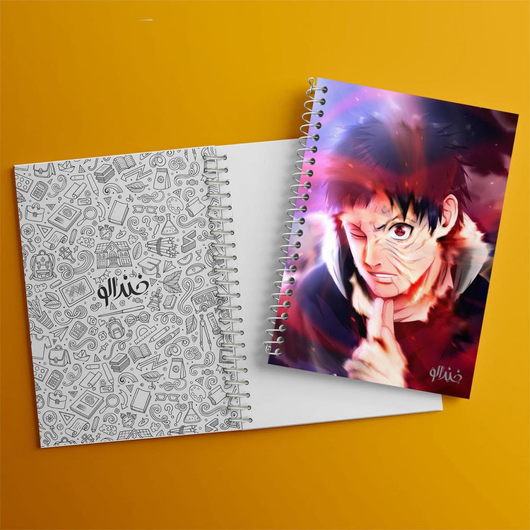 دفتر بولت ژورنال 50 برگ خندالو طرح اوبیتو اوچیها انیمه ناروتو Naruto کد 11282