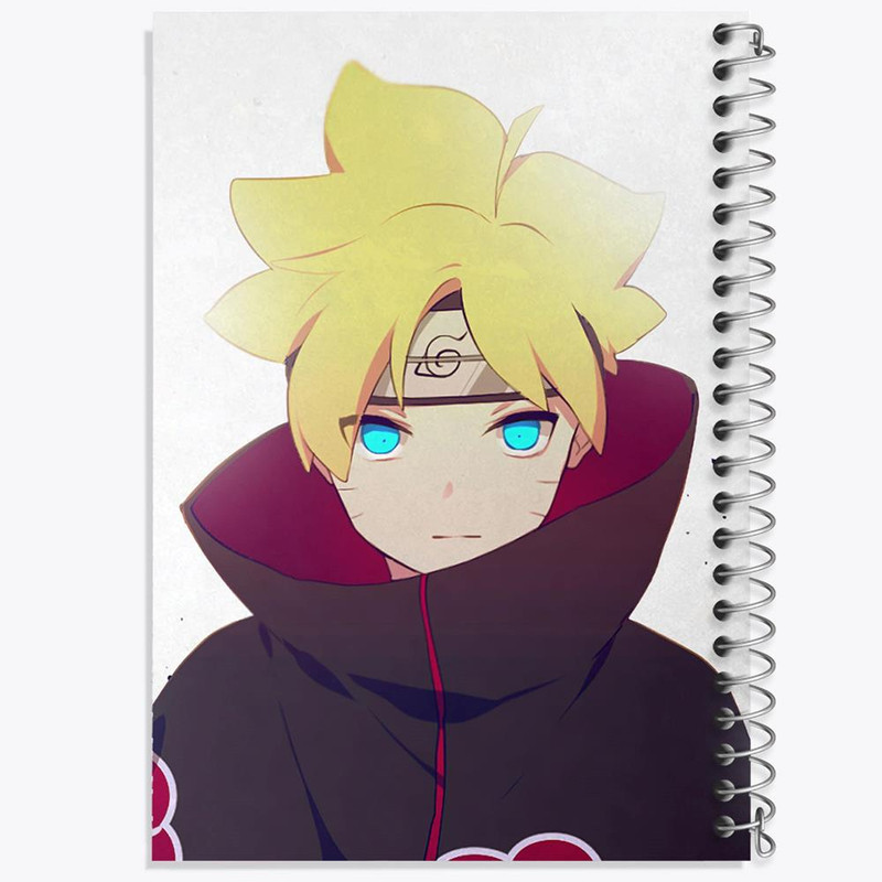 دفتر بولت ژورنال 50 برگ خندالو طرح بوروتو اوزوماکی انیمه ناروتو Naruto کد 11225