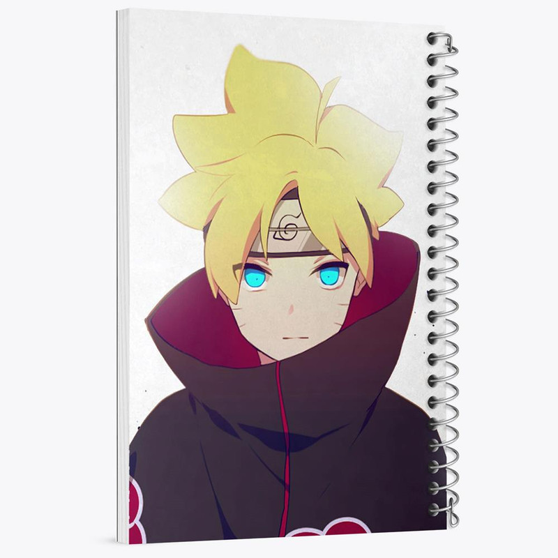دفتر بولت ژورنال 50 برگ خندالو طرح بوروتو اوزوماکی انیمه ناروتو Naruto کد 11225