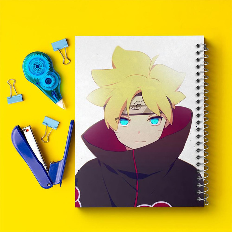 دفتر بولت ژورنال 50 برگ خندالو طرح بوروتو اوزوماکی انیمه ناروتو Naruto کد 11225