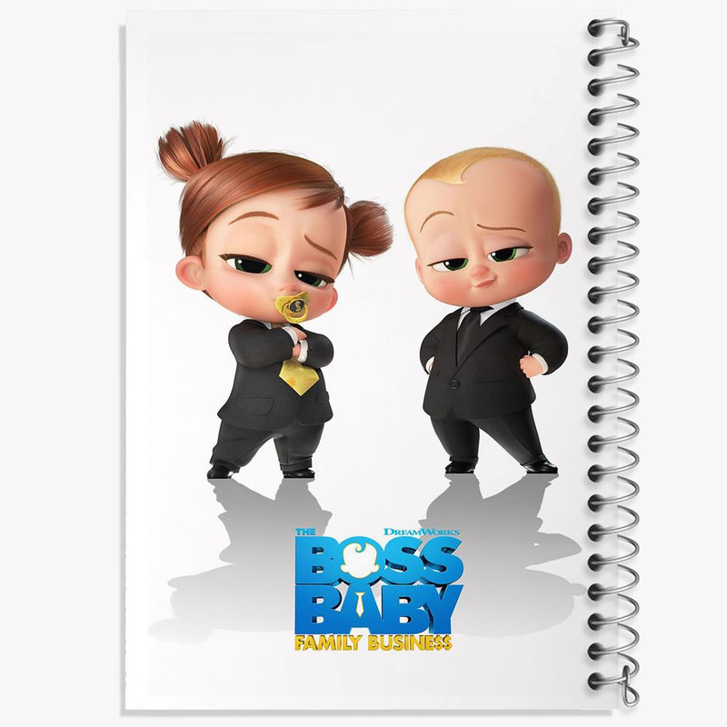 دفتر بولت ژورنال 50 برگ خندالو طرح بچه رئیس Boss Baby کد 10326