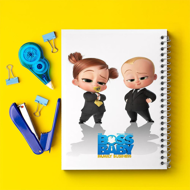 دفتر بولت ژورنال 50 برگ خندالو طرح بچه رئیس Boss Baby کد 10326