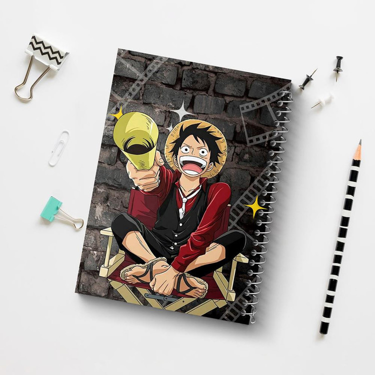 دفتر بولت ژورنال 50 برگ خندالو طرح لوفی انیمه وان پیس One Piece کد 10535