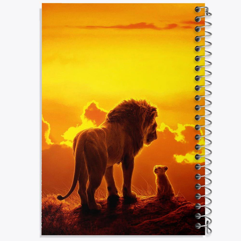 دفتر بولت ژورنال 50 برگ خندالو طرح شیرشاه Lion King کد 10706